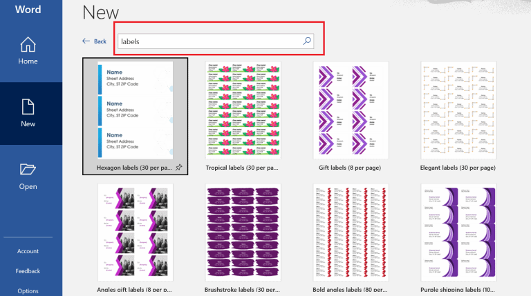 How to start labels in Microsoft word online - WordOnlineTips.com