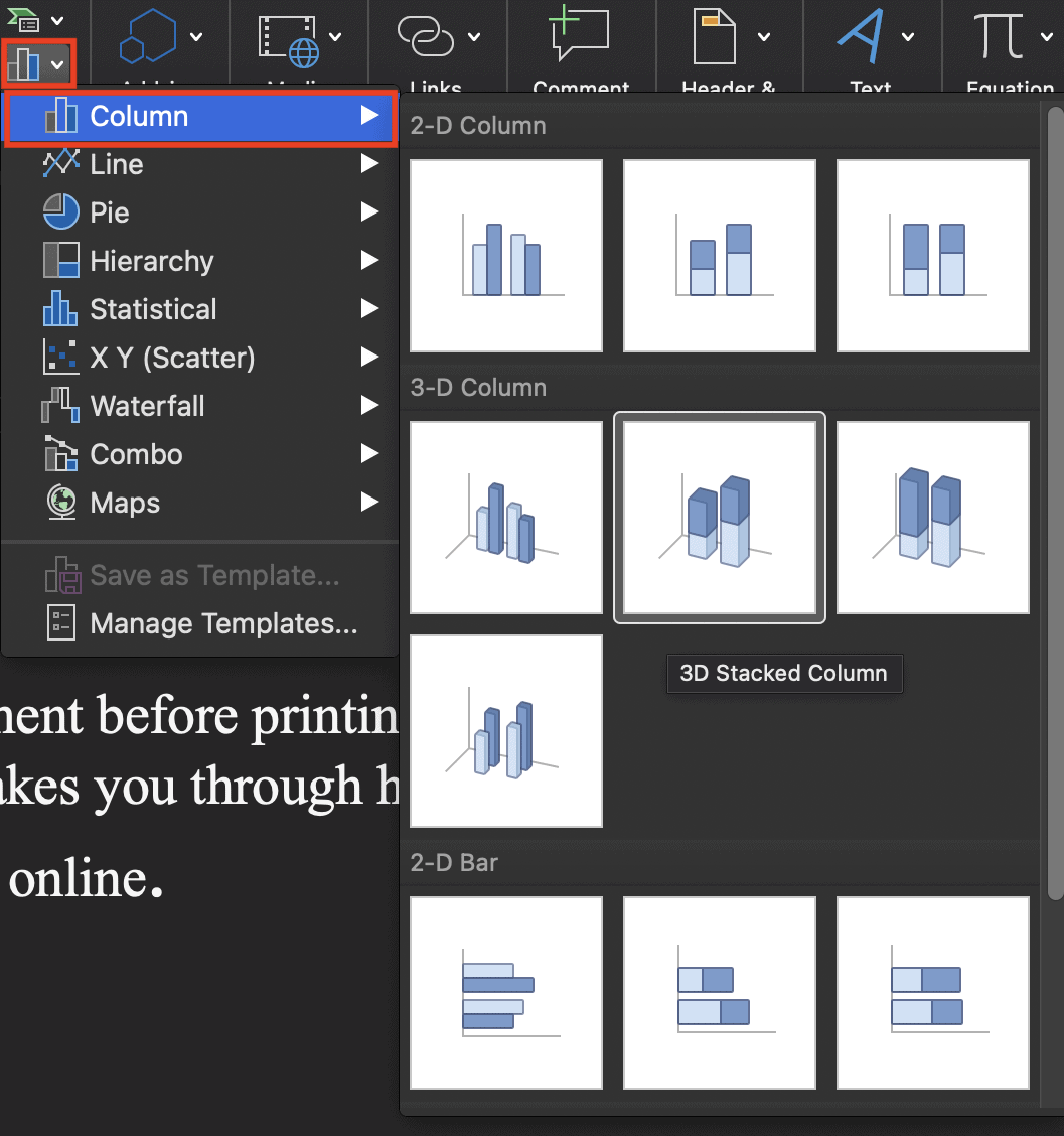 How do u make a bar graph on Microsoft word online? - WordOnlineTips.com