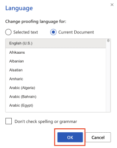 How to turn on spell check in Word Online? - WordOnlineTips.com