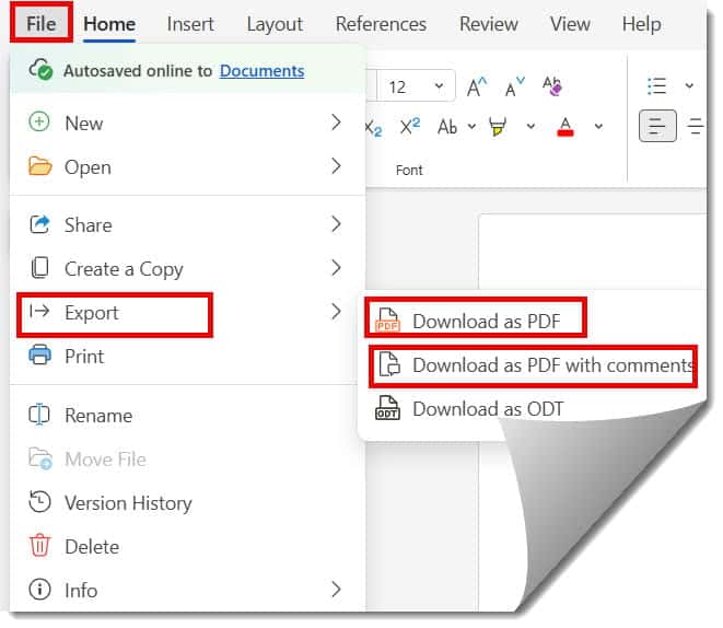 Create Document in Word Online