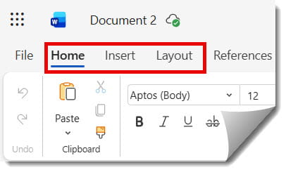 how to create new document in ms word online