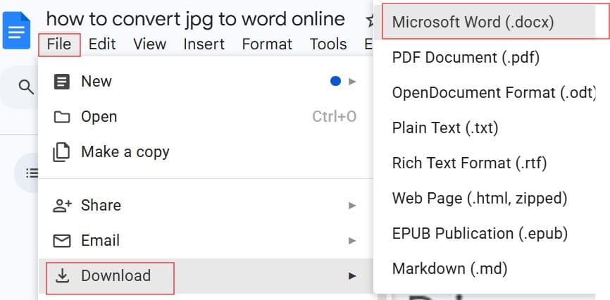 How to convert JPG to Word Online Free