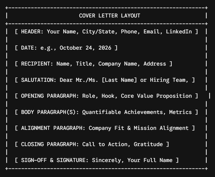 Cover Letter Template Word Online